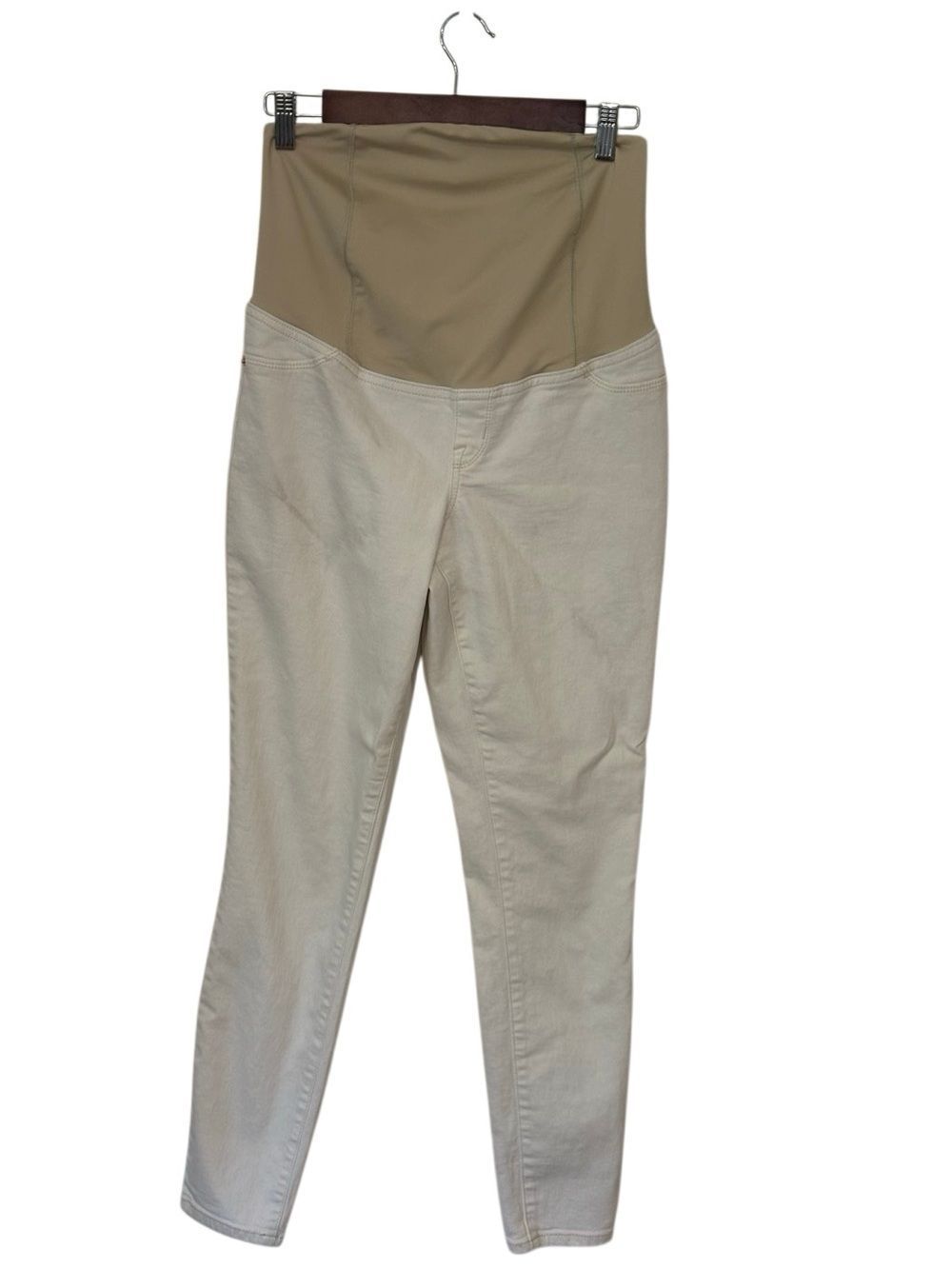 Isabel Maternity Skinny Entubado Cream Color Jeans. Size 6. Great Condition!!
